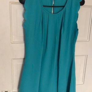 Teal tank dress